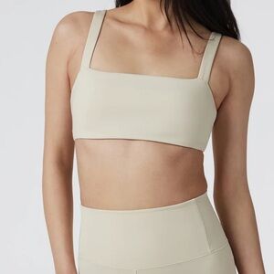 Vuori Women's Cream Sports Bra